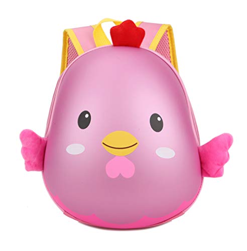 Preisvergleich Produktbild Mädchen kinderrucksack Jungen 3D Tier Schultasche Kindertasche Cartoon Schulranzen-Rosa