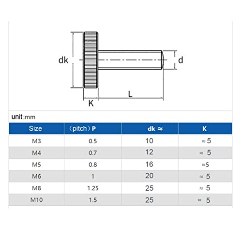 Vis à oreilles en acier inoxydable 304 durable pour serrage manuel M4 - 2