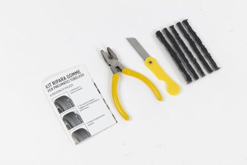 Start Kit Ripara Gomme 7 Pz. Adatto A Tutti Gli Pneumatici Tubeless Per Auto, Moto, Scooter - 3