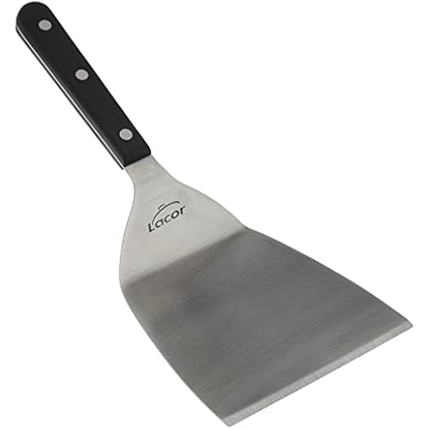 LACOR 60434 Pfannenwender, gebogen, INOX, 12 x 27 cm Cover