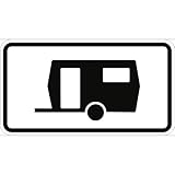 Verkehrsschild VZ1010-13, Kennzeichnung von Parkflächen, ... Wohnwagen..., Alu, RA2, 600x330 mm