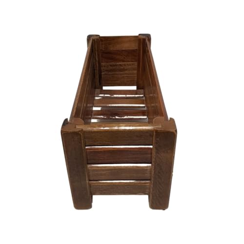 Jardineira Floreira de Madeira Ripada Decorativa (100cm)