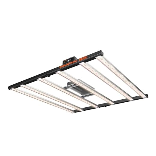 Spider Farmer SE5000 LED Grow Lampe Samsung LM301B Dioden 120X120CM 480W LED Pflanzenlampe Vollspektrum Grow Light Dimmbare Daisy Chain Wachstumslampe für Zimmerpflanzen Gemüse Blume 2,75 umol/J