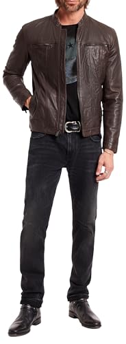 John Varvatos Men's Brando Leather Jacket4