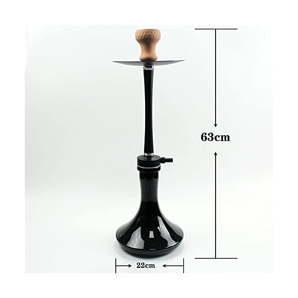 Rteanb Hukahn Aluminiumhuka Single Nutzung Hukahn-Pfeife-Hukahn-Rauchschale Arabian Shisha für bessere Shisha-Hukahn… – Bild 4