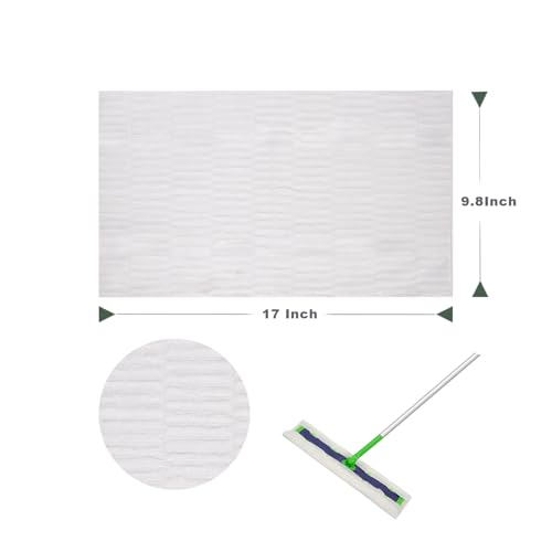 Image of XL Dry Mop Refills for Floor Mopping and Cleaning X Large Dry Sweeping Pads Disposable Sweeping Cloths for XL Sweeper, Unscented, 9.8 X 17 Inch Extra Large and Thick 30 Counts