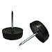 5/8" Dia. Nylon Slider Glides for Chairs, Stools, & Tables - Protects Your Floors as Furniture Slides Like Magic over Tile, Carpet, & Hardwood - Black - Box of 25