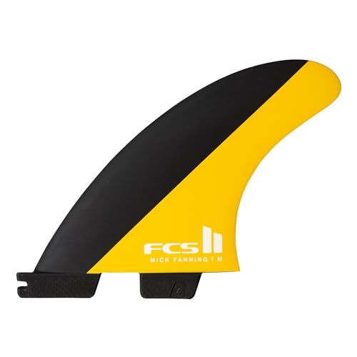FCS II MF PC Black/Mango Large Tri Fins