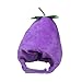 Pet Costume Eggplant Hat Headgear Comfortable Soft Puppy Cat Headwear for Holiday Cold Weather Festive Party Camping