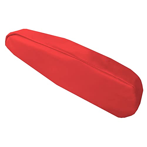 Image of FH Group Premium Faux Leather Armrest Cover Semi-Universal Fit, One Pair, Set of 2 Red