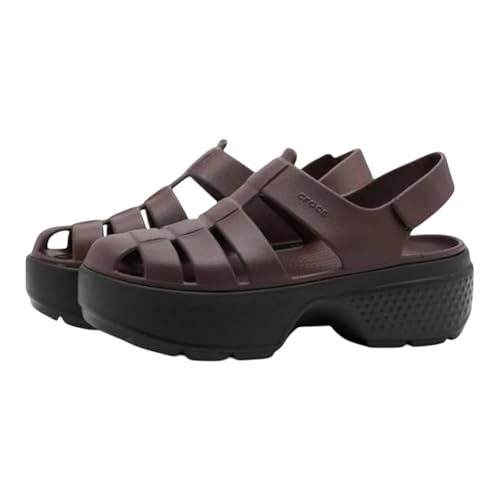 Image of Crocs Unisex Stomp Fisherman Sandal (Mocha, US Footwear Size System, Adult, Women, Numeric, Medium, 9)