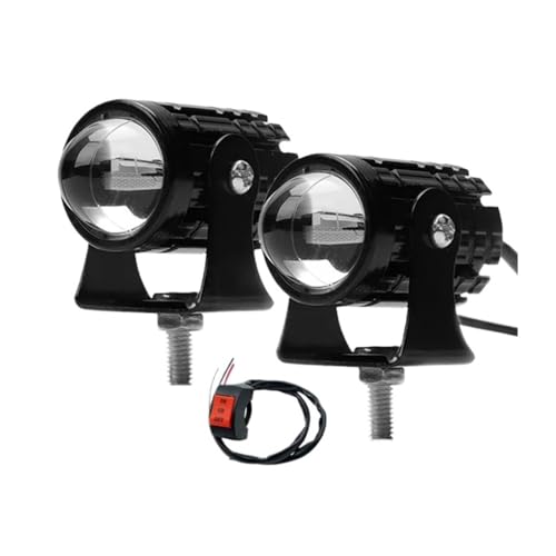 Faros LED moto antiniebla auxiliares amarillos contra falta de visibilidad 2 piezas