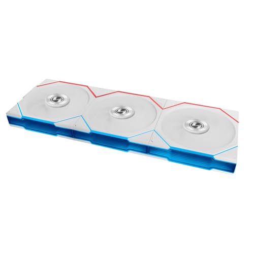 Image of Lian Li UNI Fan TL Flex 120mm Normal Blade (NOT Reverse) ARGB Fan, 3 Pack, Infinity Mirror, Controller Included, White (12TL1F3W)