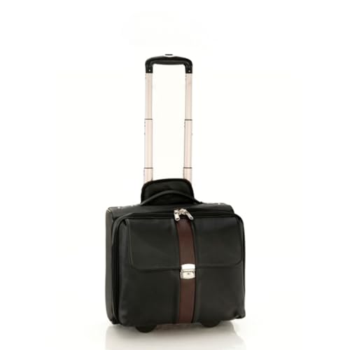 Image of MBOSS Laptop Trolley Bag Cabin Size overnighter 2 Wheels fits 15.6 Inch Laptops (Black)