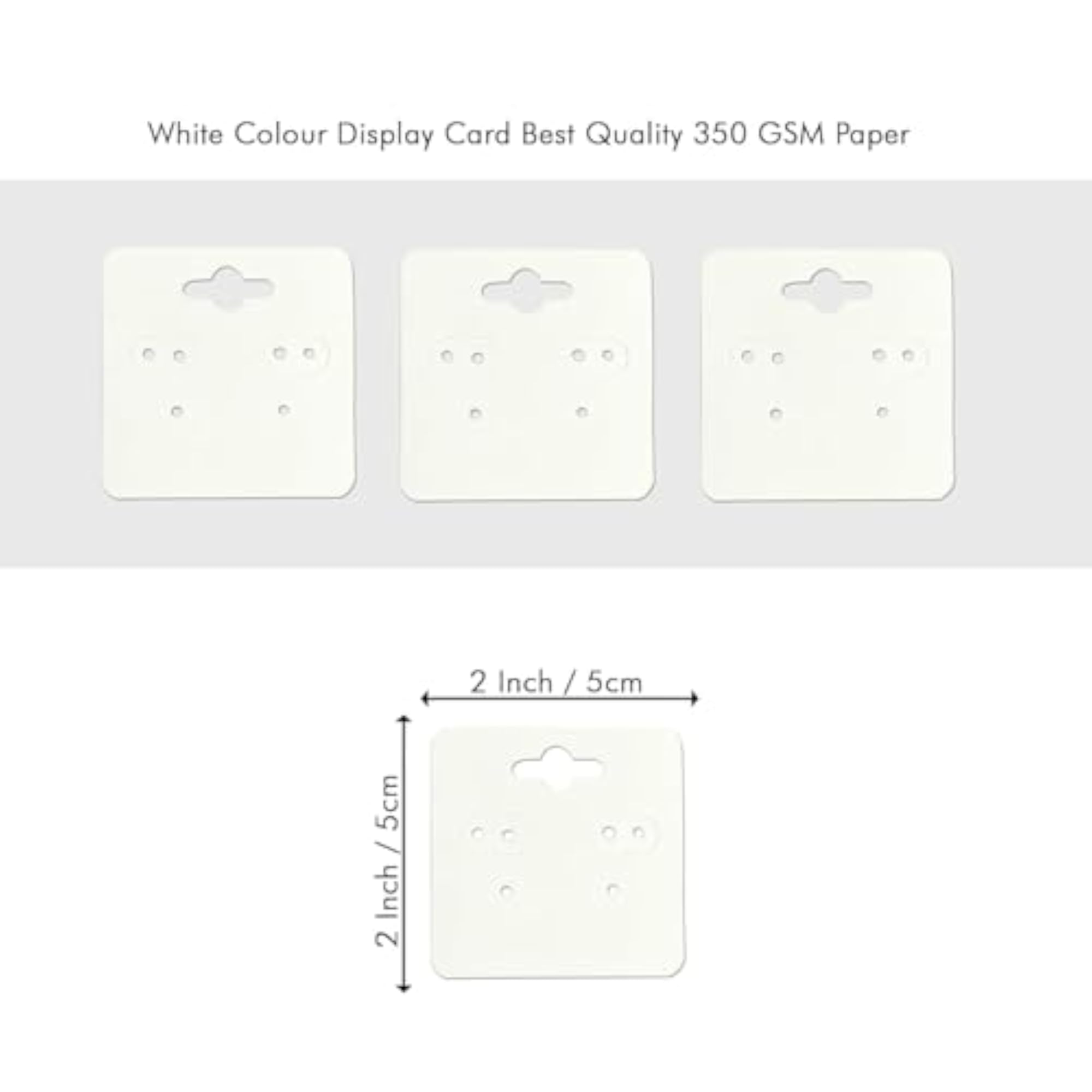 50 Pcs Jewellery Display Cards for Earrings