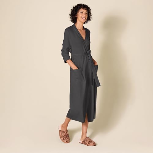 Image of Amazon Essentials Women's Lightweight Waffle Full-Length Bath Robe with Pockets (Available in Plus Size)
