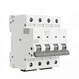 AMNOUR MCB 80A 100A 125A 1000VDC Mini Circuit Breaker Din Rail 6KA Circuit Breaker DC (Size : 4 Pole 1000VDC, Color : 125A)