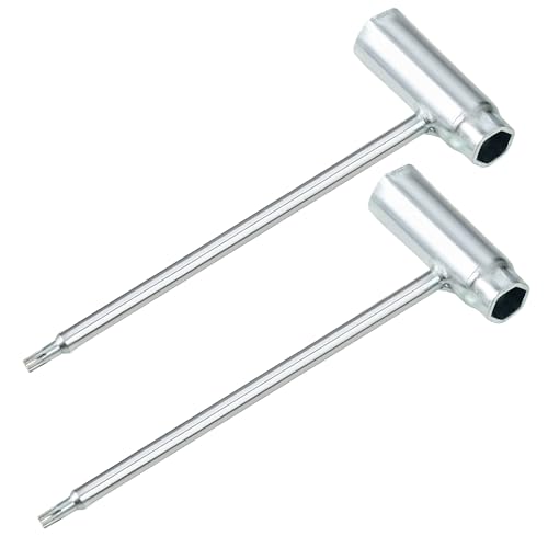 Image of 2-Pack Combination Wrench 19mm x 13mm (3 /4 inch x 1 /2 inch), T-Wrench and T27 Torx Screwdriver Combination Chainsaw Tool, Fit for Stihl TS350, TS350AVE, TS360, TS400, TS460, TS700 and TS800 Cutquik Saws