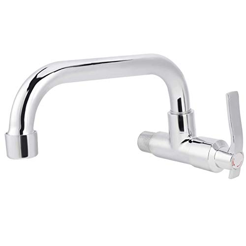 Wall Mounted Cold Water Tap, G1/2in Single Handle Water Faucet for Bathroom Kitchen and Outdoor Use Corrosion-Resistant