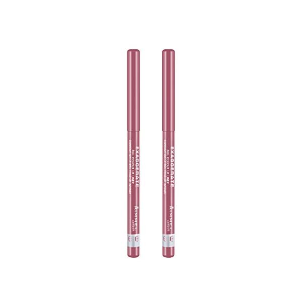 Rimmel Exaggerate Lip Liner, Eastend Snob, 2 Count (Pack of 1)