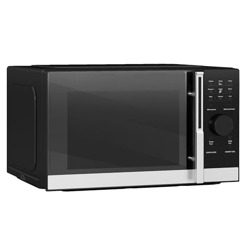 HOMCOM 23L 800W Microwave Oven, Digital Solo Microwave with 10 Power Levels, Automatic Defrost, 8...