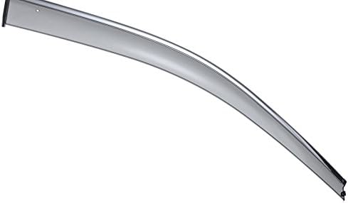 WellVisors Window Visors Wind Deflectors Compatible with Jeep 2011-2021 Grand Cherokee 2022 Grand Cherokee WK with Chrome Trim Rain Guards 3-847JE004