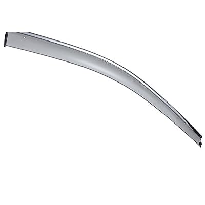 WellVisors Window Visors Wind Deflectors Compatible with Jeep 2011-2021 Grand Cherokee 2022 Grand Cherokee WK with Chrome Trim Rain Guards 3-847JE004