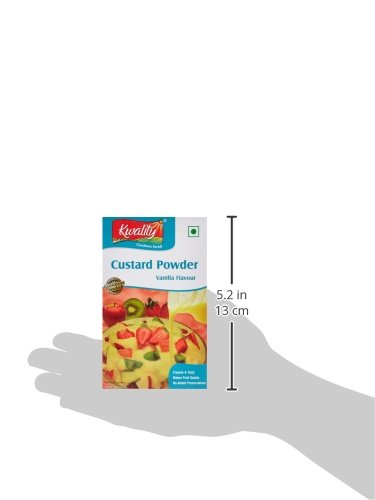 Image of Kwality Custard Powder 100g (Vanilla Flavor), Smooth & Creamy Custard, Quality Ingredients, Best for Fruit Salads.