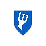 Wetterfest & wasserabweisend Aufkleber/Sticker 5. Minensuchgeschwader Wappen Bundesmarine 7x5cm A1211
