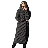 Strickjacke Damen Mittellang Halloween Kostüm Casual Loose Langarm Geschäft Passen Dünn Oberbekleidung Outdoor Longshirt Kühl Büro Jacke Lange Strickjacken Mäntel Black S