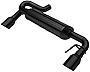 MagnaFlow Axle-Back Performance Exhaust System Overland Series Kit 19558 - Designed for the 2021-2022 Ford Bronco - Stainless Steel 2.5in Main Piping, Dual Split Rear Exit, Black Coated 4in Tip