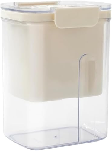 Sefoemut ヨーグルトストレーナー 水切り容器 大容量2500ml - 水切りヨーグルト容器 ヨーグルトメーカー 取扱説明書付きヨーグルトフィルターフィルター水ホエイセパレーターギリシャ古いヨーグルトマシンセパレーターコールド (ホワイト,四角形)