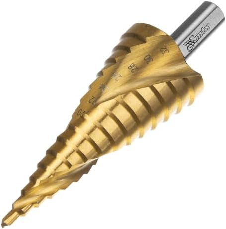 MTX Broca Escalonada HSS Professional, Aço Rápido de Alta Precisão para Furos em Metal, Plástico e Madeira (4-32 mm)