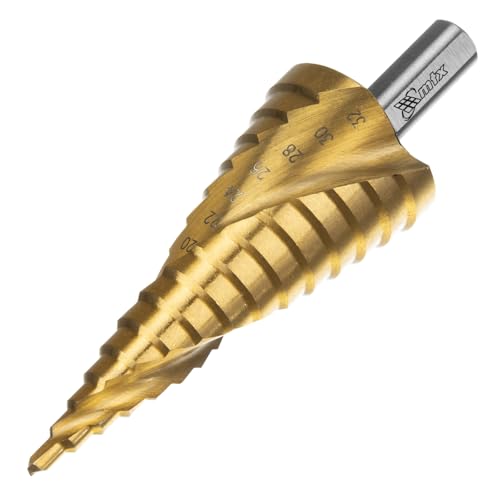 MTX Broca Escalonada HSS Professional, Aço Rápido de Alta Precisão para Furos em Metal, Plástico e Madeira (4-32 mm)