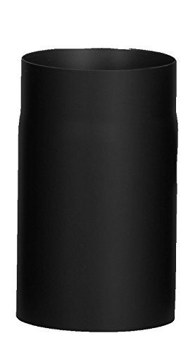 Firefix R150/2 Stove Pipe 2 mm Thick Steel (Smoke Tube) 150 mm Diameter for Stoves and Fis Senotherm Black 250 mm Long