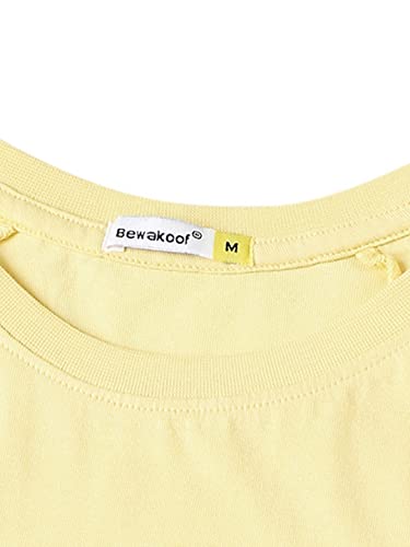 Image of Bewakoof Men's Typography 100% Cotton T-Shirt - Regular Fit, Round Neck, Half Sleeves