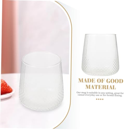 BRIGHTFUFU 2 Pçs Canecas De Café De Vidro Copo De Água Copo De Suco Suporte De Leite Decorativo Fest