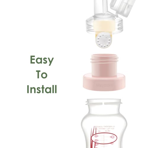 Image of Maymom Conversion Kit Compatible with Medela Sonata Freestyle Flex Pump in Style MaxFlow Pro Pro+ Pumps to be Compatible with Dr Brown's Wide-Neck Bottle, 2pc /pk