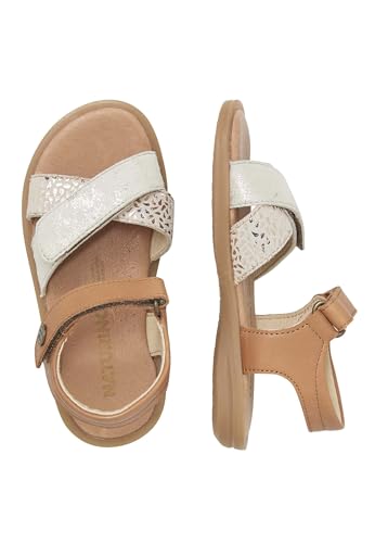 NATURINO WEEKO Leather and Suede Cognac Sandals2