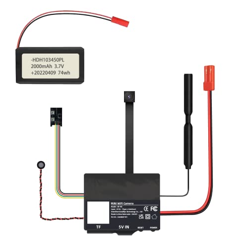 DIY Pinhole Wi-Fi Hidden Camera with Crystal Clear Night Vision, Ultimate Mini Spy Camera with Free IOT App, Motion Detection, 1080P HD Video with Clear Audio