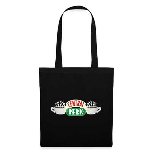 Spreadshirt Friends Central Perk Tote Bag, One Size, black
