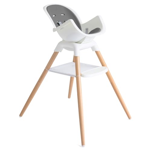 Image of Joie Chai Multi-Mode Highchair - European Beech Wood, Convertible, 9+ Modes, Birth up to 60 lb. (Shadow)