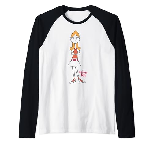 T-shirt Raglan Phineas and Ferb Candace Disney Disney - Haut Manches 3/4 Gars Fille