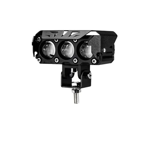Luces auxiliares moto 200W focos antiniebla doble color para conducción nocturna en carretera
