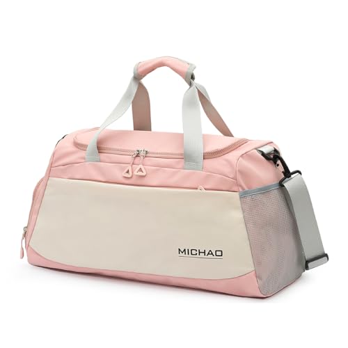 TOKSHOP Mala de Mão Bolsa Transversal Esportiva para Academia Viagem 31 Litros (Rosa)