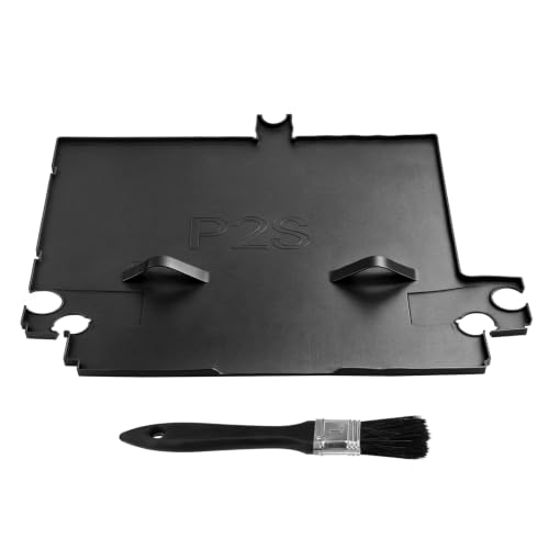 p2s Black Silicone Scrap Pads, Silicone Diaper Waste Pads Reusable Easy Clean Full Coverage 3D Printer Part Fit Compatib