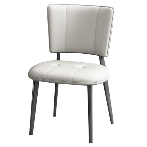Chaise de salle à manger rembourrée en PU et design moderne