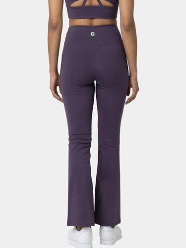 Image of Enamor High Rise Full Length Pull on Boot Cut Active Pant for Women - Relaxed Fit, Quick Dry, Antimicrobial - A402