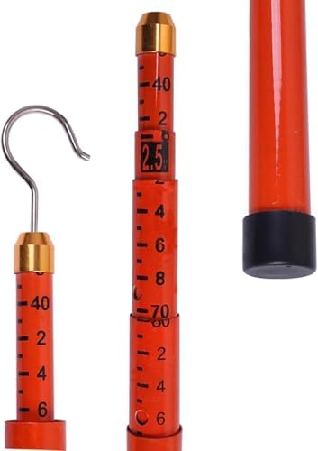 Non-Conductive Teles Measuring Rods, Multi-Color Survey Rods 6-18m (Yellow, 12m/39.4ft) for Accurate Measurements, Durable and Lightweight, Ideal for Surveying and Construction