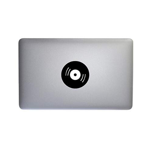 Adhesivo disco – DJ – Mac – para todos los modelos de Mac Book Apple 13 – 15 – 17 – Adhesivo para cualquier ordenador – Color negro Cód. 1247